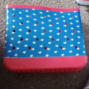 Red White and Blue Croc Bag